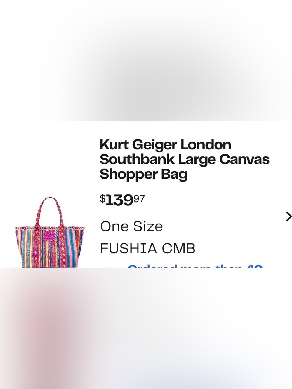 Kurt Geiger Duffel Bag in Fuchsia